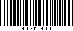 Código de barras (EAN, GTIN, SKU, ISBN): '7899593360331'