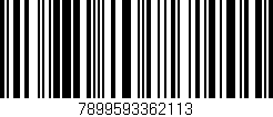 Código de barras (EAN, GTIN, SKU, ISBN): '7899593362113'