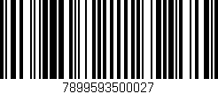 Código de barras (EAN, GTIN, SKU, ISBN): '7899593500027'
