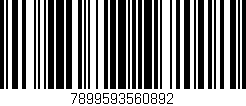 Código de barras (EAN, GTIN, SKU, ISBN): '7899593560892'