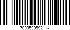 Código de barras (EAN, GTIN, SKU, ISBN): '7899593592114'