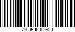Código de barras (EAN, GTIN, SKU, ISBN): '7899598003530'