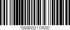 Código de barras (EAN, GTIN, SKU, ISBN): '7899600118580'