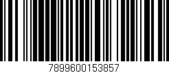 Código de barras (EAN, GTIN, SKU, ISBN): '7899600153857'