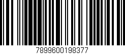Código de barras (EAN, GTIN, SKU, ISBN): '7899600198377'