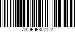 Código de barras (EAN, GTIN, SKU, ISBN): '7899605602077'