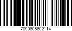 Código de barras (EAN, GTIN, SKU, ISBN): '7899605602114'