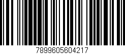 Código de barras (EAN, GTIN, SKU, ISBN): '7899605604217'