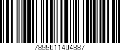 Código de barras (EAN, GTIN, SKU, ISBN): '7899611404887'