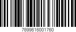 Código de barras (EAN, GTIN, SKU, ISBN): '7899616001760'