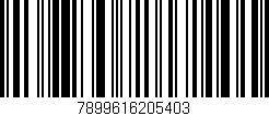 Código de barras (EAN, GTIN, SKU, ISBN): '7899616205403'