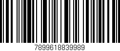 Código de barras (EAN, GTIN, SKU, ISBN): '7899618839989'