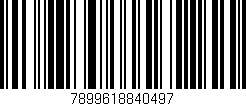 Código de barras (EAN, GTIN, SKU, ISBN): '7899618840497'