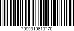 Código de barras (EAN, GTIN, SKU, ISBN): '7899619610778'