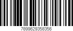 Código de barras (EAN, GTIN, SKU, ISBN): '7899629358356'