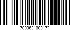 Código de barras (EAN, GTIN, SKU, ISBN): '7899631600177'