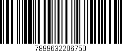 Código de barras (EAN, GTIN, SKU, ISBN): '7899632206750'