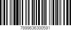 Código de barras (EAN, GTIN, SKU, ISBN): '7899636300591'