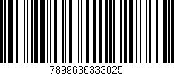 Código de barras (EAN, GTIN, SKU, ISBN): '7899636333025'