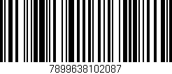 Código de barras (EAN, GTIN, SKU, ISBN): '7899638102087'