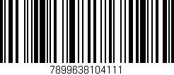 Código de barras (EAN, GTIN, SKU, ISBN): '7899638104111'