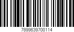 Código de barras (EAN, GTIN, SKU, ISBN): '7899639700114'