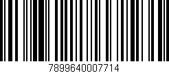 Código de barras (EAN, GTIN, SKU, ISBN): '7899640007714'