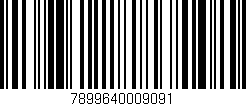Código de barras (EAN, GTIN, SKU, ISBN): '7899640009091'