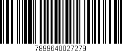Código de barras (EAN, GTIN, SKU, ISBN): '7899640027279'