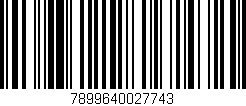 Código de barras (EAN, GTIN, SKU, ISBN): '7899640027743'