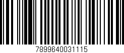Código de barras (EAN, GTIN, SKU, ISBN): '7899640031115'