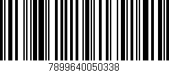 Código de barras (EAN, GTIN, SKU, ISBN): '7899640050338'