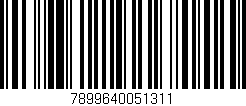 Código de barras (EAN, GTIN, SKU, ISBN): '7899640051311'