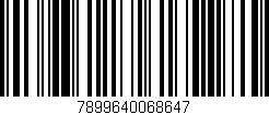 Código de barras (EAN, GTIN, SKU, ISBN): '7899640068647'