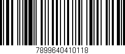 Código de barras (EAN, GTIN, SKU, ISBN): '7899640410118'