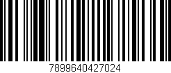 Código de barras (EAN, GTIN, SKU, ISBN): '7899640427024'