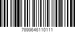 Código de barras (EAN, GTIN, SKU, ISBN): '7899646110111'