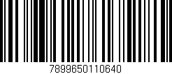Código de barras (EAN, GTIN, SKU, ISBN): '7899650110640'