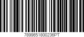 Código de barras (EAN, GTIN, SKU, ISBN): '7899651800236PT'