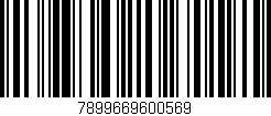 Código de barras (EAN, GTIN, SKU, ISBN): '7899669600569'
