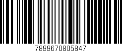 Código de barras (EAN, GTIN, SKU, ISBN): '7899670805847'