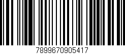 Código de barras (EAN, GTIN, SKU, ISBN): '7899670905417'
