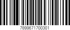 Código de barras (EAN, GTIN, SKU, ISBN): '7899671700301'
