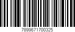 Código de barras (EAN, GTIN, SKU, ISBN): '7899671700325'