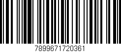 Código de barras (EAN, GTIN, SKU, ISBN): '7899671720361'