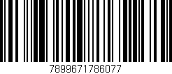 Código de barras (EAN, GTIN, SKU, ISBN): '7899671786077'