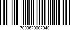 Código de barras (EAN, GTIN, SKU, ISBN): '7899673007040'
