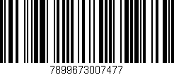 Código de barras (EAN, GTIN, SKU, ISBN): '7899673007477'
