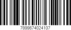 Código de barras (EAN, GTIN, SKU, ISBN): '7899674024107'