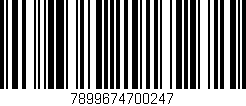 Código de barras (EAN, GTIN, SKU, ISBN): '7899674700247'